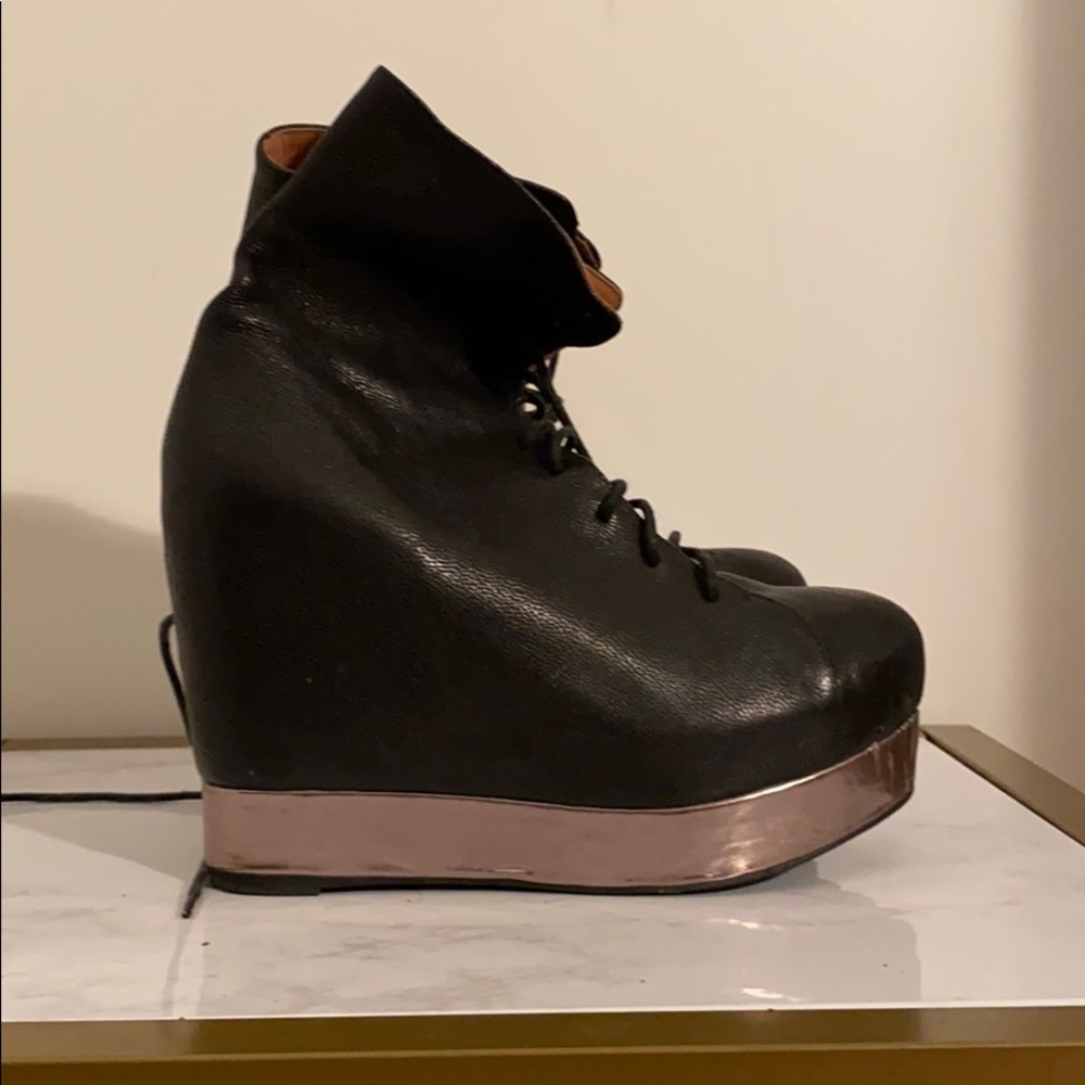 rare Jeffrey Campbell talk Alexa boots